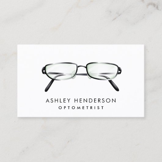 Glazen | Opticien-Visitekaartjes Visitekaartje (Voorkant)