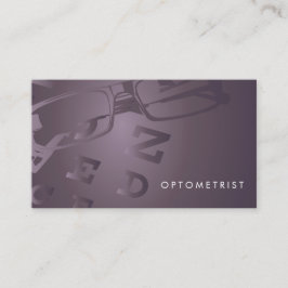 Glazen Optometrist visitekaartje