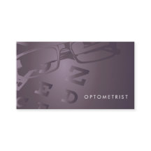 Glazen Optometrist visitekaartje