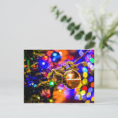 Glazen Ornament Ball, Cheerful Lights Briefkaart (Staand voorkant)