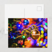 Glazen Ornament Ball, Cheerful Lights Briefkaart (Voorkant / Achterkant)