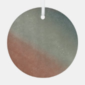 Glazen Ornament - blauw en rood (Achterkant)