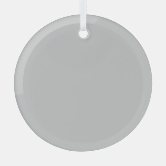 Glazen ornament | Elegante cirkel | Kerstcadeau (Voorkant)
