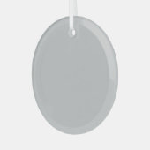 Glazen ornament | Elegante cirkel | Kerstcadeau (Voorkant links)