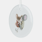 Glazen Ornament - Kerst Muizen (Voorkant links)