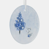 Glazen Ornament - Kerstmuis (Voorkant Rechts)