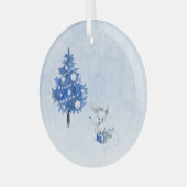 Glazen Ornament - Kerstmuis (Voorkant links)