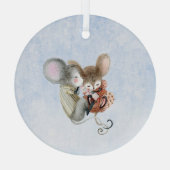 Glazen Ornament - kerstmuizen (Achterkant)