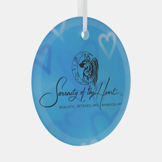 Glazen Ornament - Sereniteit van het hart (Voorkant Rechts)