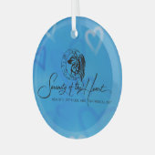 Glazen Ornament - Sereniteit van het hart (Voorkant links)