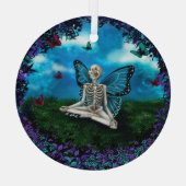 Glazen Ornament - Skelet Melk (Achterkant)