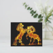 Glazen paarden van Murano Italië Briefkaart (Staand voorkant)