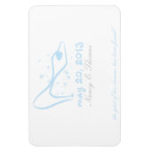 Glazen pantoffel Sla de datum op Magneet (Verticaal)