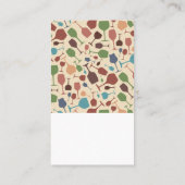 Glazen patroon met gekleurde wijn visitekaartje (Achterkant)