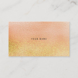 Glazen perzik pastel roze goud VIP ombre glitter1 Visitekaartje