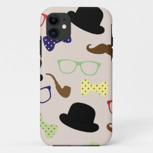 Glazen, Petten en snor iPhone 11 Hoesje