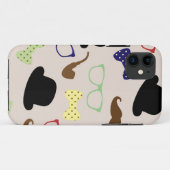 Glazen, Petten en snor Case-Mate iPhone Case (Achterkant (horizontaal))