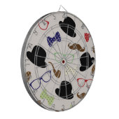 Glazen, Petten en snor Dartbord (Voorkant Links)