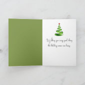 Glazen Pinguïn Kerstversiering Feestdagen Kaart (Binnen)