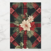 glazen pot met feestelijk geplakt deksel voedselcontainer etiket (Enkel label)