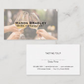 Glazen Proost | Wijnmakerij Visitekaartje (Voorkant / Achterkant)