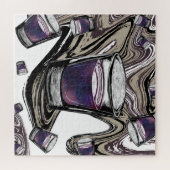 glazen puzzel voor puzzel (Horizontaal)