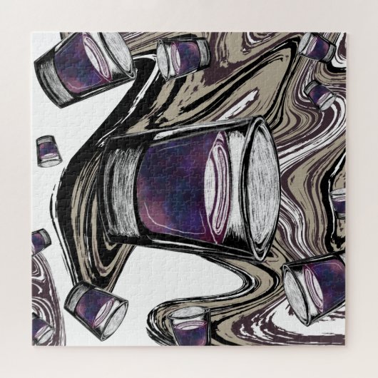 glazen puzzel voor puzzel (Horizontaal)