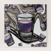 glazen puzzel voor puzzel (Verticaal)