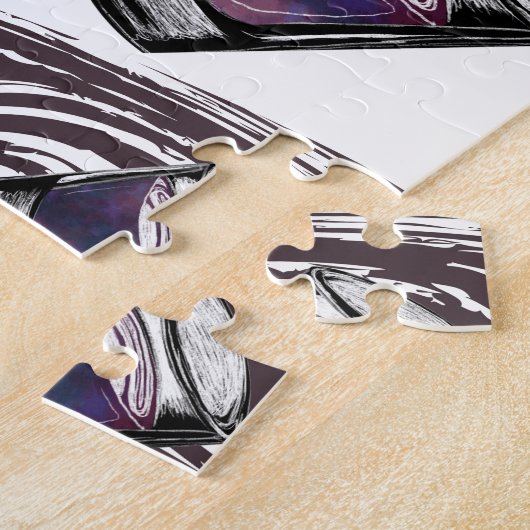 glazen puzzel voor puzzel legpuzzel (Zijkant)