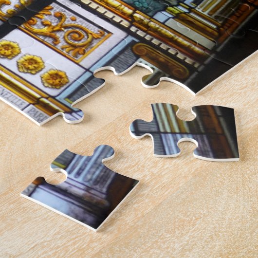 glazen raam legpuzzel (Zijkant)