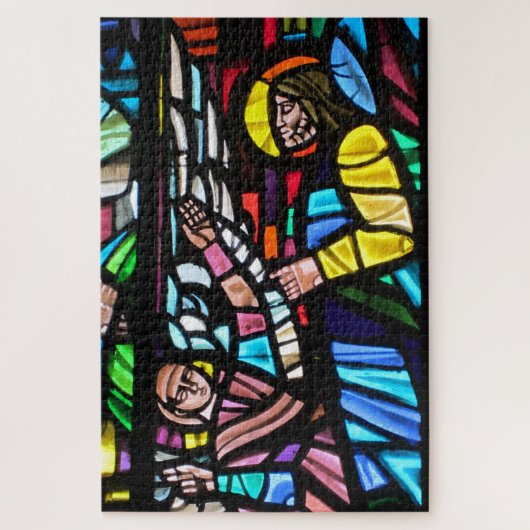 glazen raam legpuzzel (Verticaal)