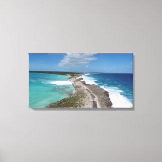 Glazen raambrug in Eleuthera Canvas Afdruk