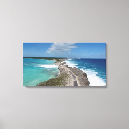 Glazen raambrug in Eleuthera Canvas Afdruk (Voorkant)