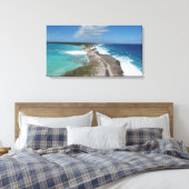 Glazen raambrug in Eleuthera Canvas Afdruk (Insitu (Slaapkamer))