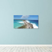 Glazen raambrug in Eleuthera Canvas Afdruk (Insitu (Houten vloer))