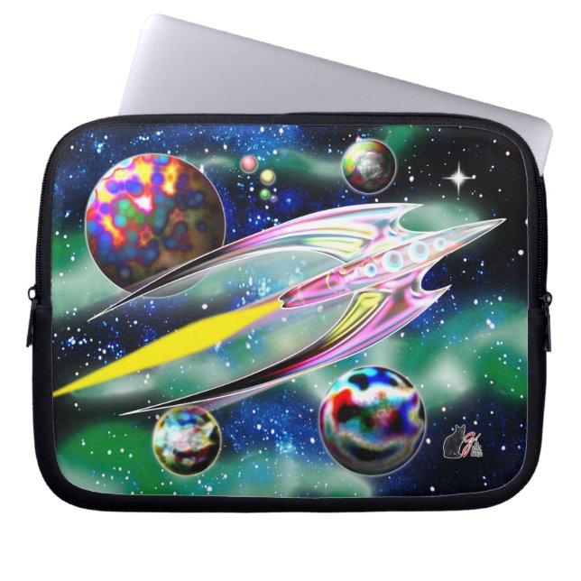 Glazen Raket Laptop Sleeve (Voorkant)