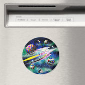 Glazen Raket Magneet (Insitu (Vaatwasser))