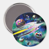 Glazen Raket Magneet (Voorkant / Achterkant)