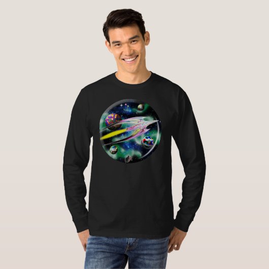 Glazen Raket T-shirt (Voorkant volledig)