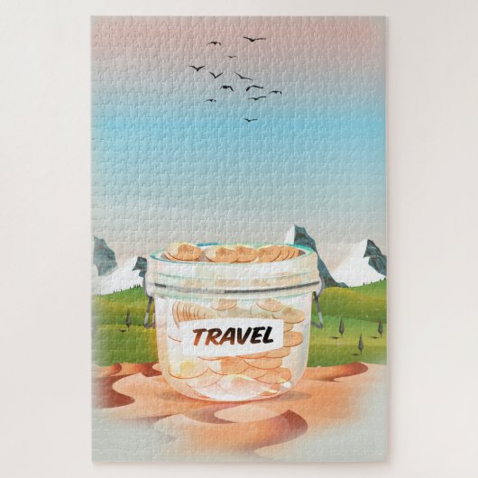 Glazen Reisspaarpot Legpuzzel (Verticaal)