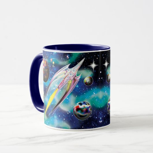 Glazen Rocket Mok (Voorkant links)