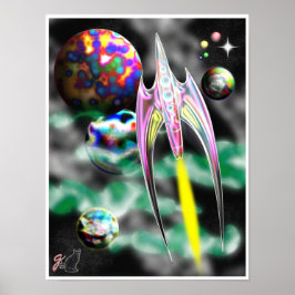 Glazen Rocket Poster