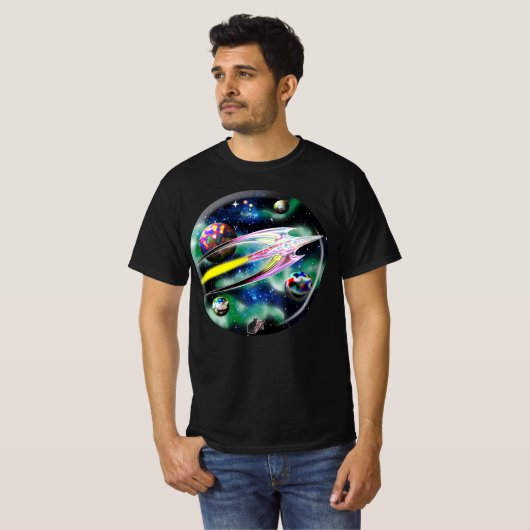 Glazen Rocket T-shirt (Voorkant volledig)