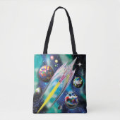 Glazen Rocket Tote Bag (Voorkant)