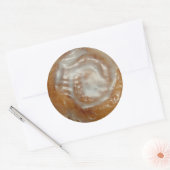 Glazen ronde glanzende stickers (Envelop)