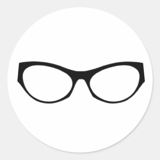 Glazen Ronde Sticker (Voorkant)