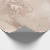 Glazen Roos Gold Peach Roos Abstract Molten Metaal Cadeaupapier (Hoek)