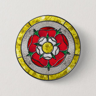 Glazen Roos Ronde Button 5,7 Cm