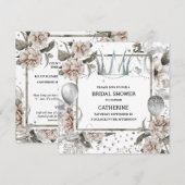 Glazen roos van Shabby-scheerkroon Kaart (Voorkant / Achterkant)