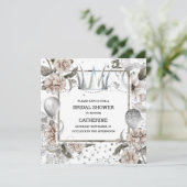 Glazen roos van Shabby-scheerkroon Kaart (Staand voorkant)